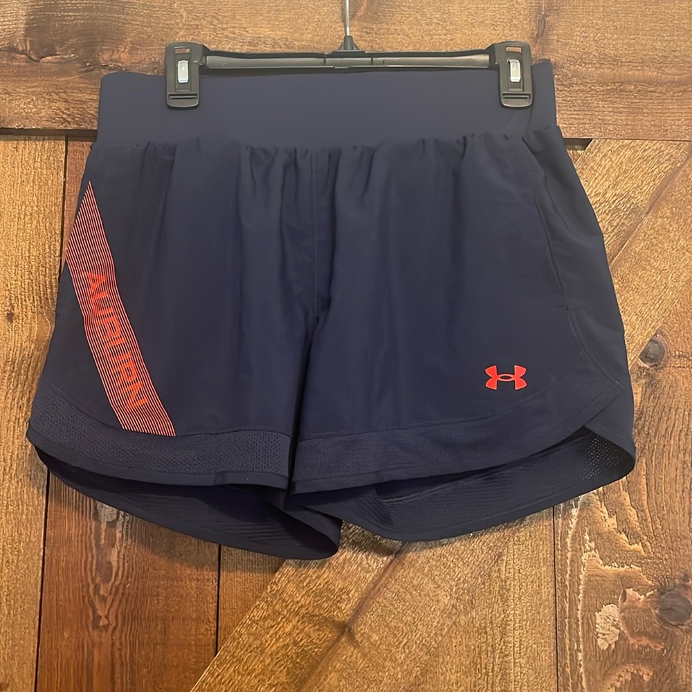 Under armour Auburn navy running shorts